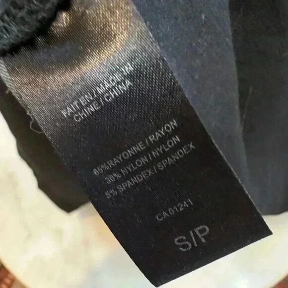 Simon’s Little BLACK dress Icone Chiffon Claudine collar. Size S/P - Picture 10 of 10